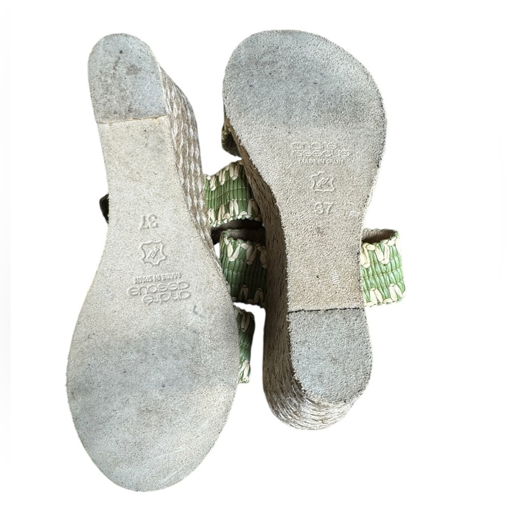 Andre Assous Wedge Woven Sandals - Picture 4 of 4